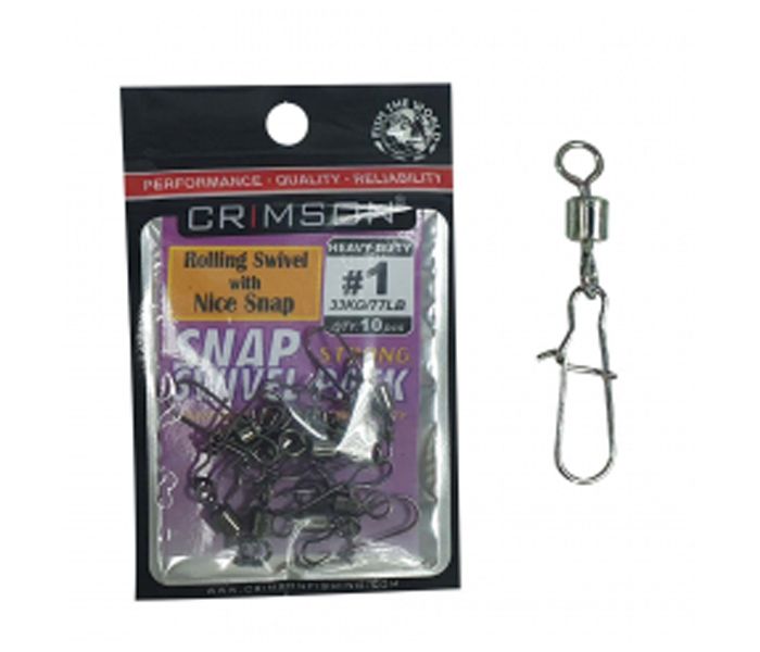 CRIMSON NICE SNAP SWIVEL PACK