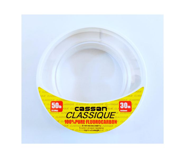 CASSAN CLASSIQUE FLUOROCARBON SHOCK LEADER 30M