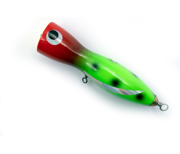 Feed Lures Pin 40 Hand Made Wood Popper Floating Lure 40 grams