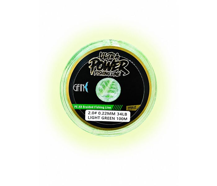 GFIN Ultra Power Connected Spool PE X8 Braided Fishing Line-100m